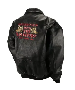 Interview with The Vampire Crew Leather Black Jacket