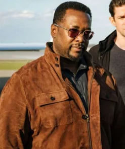 James Greer Tom Clancys Brown Suede Leather Jacket