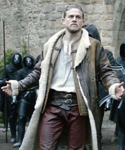King Arthur Legend of The Sword Charlie Hunnam Leather Coat