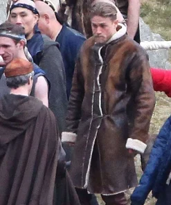 Legend of The Sword Charlie Hunnam leather coat