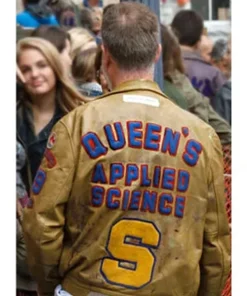 Queens University Applied Sciences Leather Jacket For Men And Women