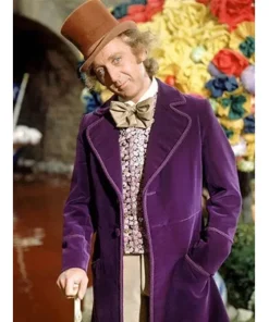 Willy Wonka Purple Velvet Halloween Coat