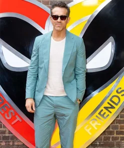 Deadpool Wolverine Ryan Reynolds Movie Event Blue Suit