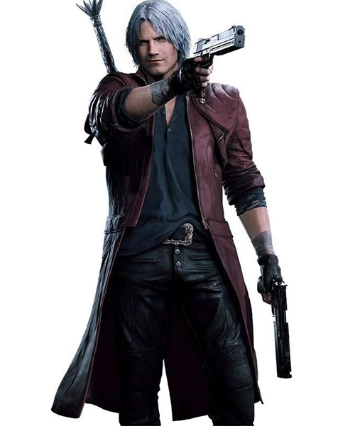 Devil May Cry 5 Dante Costume Leather Coat