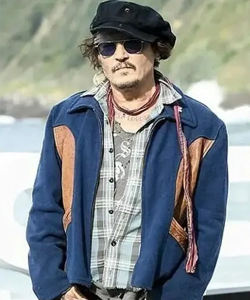 Johnny Depp Blue Wool Jacket