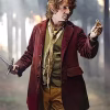 Martin Freeman The Hobbit Bilbo Baggins Maroon Coat