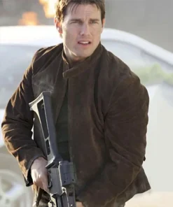 Mission Impossible Tom Cruise Brown Suede Leather Jacket