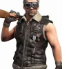 PUBG Brown Shearling Leather Vest