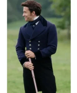 Bridgerton S02 Anthony Double Breasted Blue Tailcoat