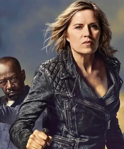 Madison Clark Fear The Walking Dead Black Leather Jacket