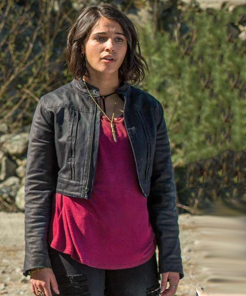 Power Rangers Kimberly Hart Cropped Leather Jacket