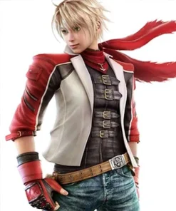 Tekken 6 Leo Kliesen Red White Leather Jacket