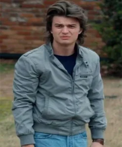 Stranger Things Steve Harrington Grey Jacket
