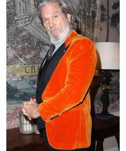 The Old Man 2024 Dan Chase Orange Velvet Blazer