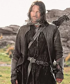 Aragorn Lord of The Rings Duster Leather Coat