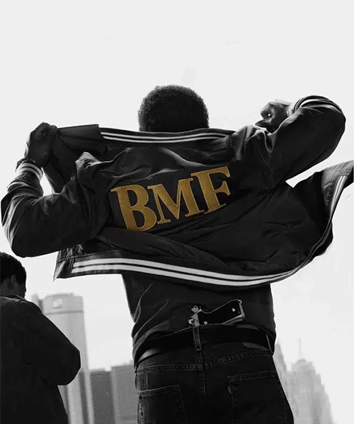 Black Mafia Family BMF Varsity Jacket