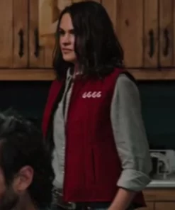 Emily Kathryn Kelly Yellowstone 6666 Red Wool Vest