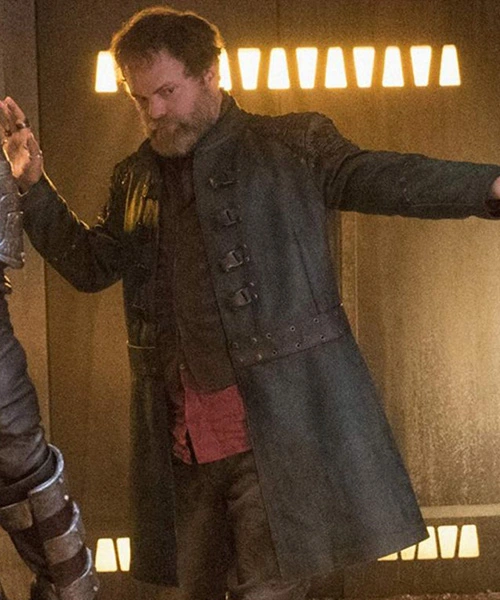 Rainn Wilson Star Trek Discovery Harry Mudd Leather Trench Coat