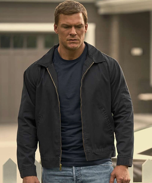 Reacher Alan Ritchson Grey Jacket