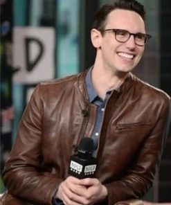 Gotham Edward Nygma Brown Leather Jacket