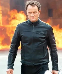 Terminator Genisys John Connor Black Leather Jacket