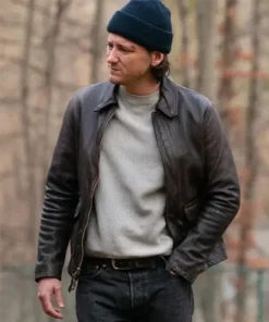 Riff Raff 2025 Lewis Pullman Brown Leather Jacket