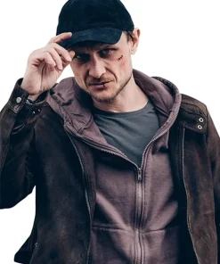 Subteran Cezar Grumazescu Roman Brown Suede Leather Jacket